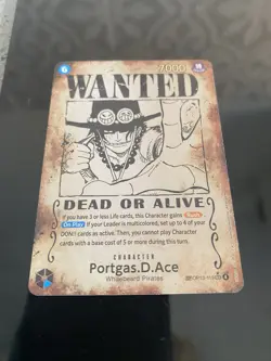 One Piece TCG Portgas.D.Ace (Wanted Poster) OP13-119 SEC ENGLISH - Image 3