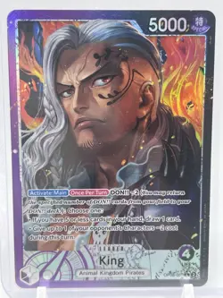 One Piece King OP08-057 Leader Alt Art Leader - Two Legends NM/M Foil ENGLISH - Image 1
