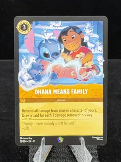 Disney Lorcana-Winterspell-Ohana Means Family-#32-Regular-M/NM - Image 4