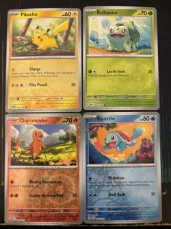 Costco 151 Mini Tin Promo Cards - 4× Cosmo Reverse Holo Card Set - NM - Image 1