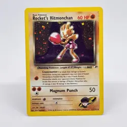 Pokemon TCG Rockets Hitmonchan Holo Rare Card 11/132 Gym Heroes - Image 1