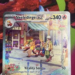 Skeledirge EX Holo Paldea Evolved Illustration Rare Card 258/193 - Image 2