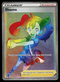 Pokemon Card - Shauna Fusion Strike 278/264 Secret Rare - Image 1