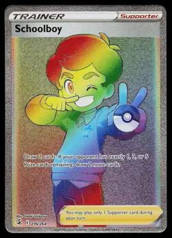 Pokemon Card - Schoolboy Fusion Strike 276/264 Secret Rare - Image 1