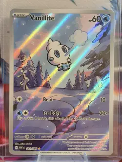 Pokemon TCG White Flare Vanillite Illustration Card 111/086 Rare NM Condition - Image 1