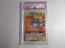PSA 9 Moltres & Zapdos & Articuno GX Hidden Fates Pokemon Card - Image 1