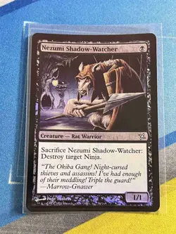 Magic the Gathering MTG Betrayers of Kamigawa NEZUMI SHADOW-WATCHER Foil - Image 1