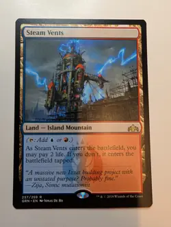 MTG - Steam Vents - GRN - R - 257 - Image 1