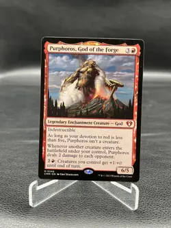 Commander Masters #547 Purphoros, God of the Forge (Foil Etched) - Image 1