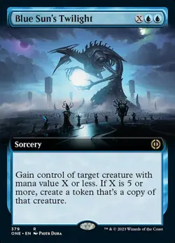 x1 Blue Sun's Twilight - Extended Art R MTG Phyrexia: All Will Be One M/NM, Engl - Image 1