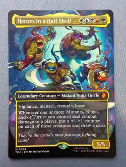 Heroes in a Half Shell (Borderless) Teenage Mutant Ninja Turtles TMNT MTG #6 NM - Image 1