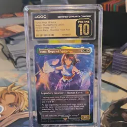 Yuna, Hope of Spira Final Fantasy Chocobo Track Foil CGC PRISTINE 10 - Image 1