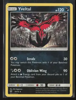 Yveltal Holo Rare Shining Legends 54/73 NM Pokemon Card - Image 1
