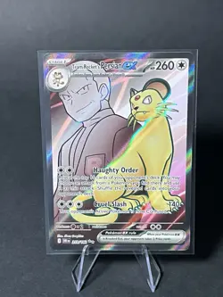 Pokemon TCG Team Rockets Persian EX Full Art 219/182 Destined Rivals Ultra Rare - Image 1