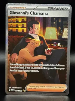 Giovanni’s Charisma 151 Special Illustration Rare Trainer Card 204/165 Pokemon - Image 1