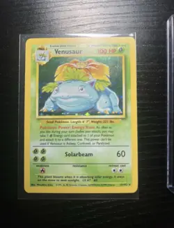 Pokemon TCG Venusaur Base Set Holo Unlimited Rare Card 15/102 LP Condition - Image 3