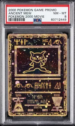 2000 POKEMON GAME MOVIE POKEMON 2000 MOVIE ANCIENT MEW PSA 8 - Image 1