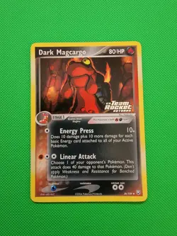 Pokemon TCG Dark Magcargo 38/109 Team Rocket Returns Reverse Holo NM - Image 1