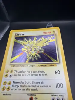 1999 Pokemon Base Set Holo Zapdos 16/102 - Image 2