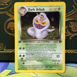 Pokemon 2000 1st Edition Dark Arbok 2/82 Team Rocket Holo LP - Image 1