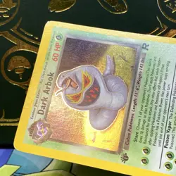 Pokemon 2000 1st Edition Dark Arbok 2/82 Team Rocket Holo LP - Image 4