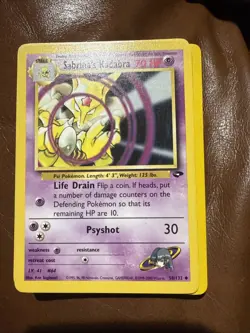 Sabrina's Kadabra #58/132 Pokemon TCG Gym Challenge Uncommon - Image 1