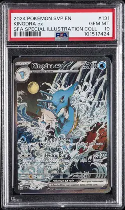 2024 POKEMON SVP EN-SV BLACK STAR PROMO #131 KINGDRA EX PSA 10 - Image 1