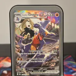 Pokemon Cynthia's Garchomp EX 232/182 Destined Rivals Full Art Holo Special Rare - Image 2