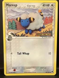 Pokemon Mareep Dragon Frontiers 54/101 2006 Reverse Holo Stamped - NM - Image 1