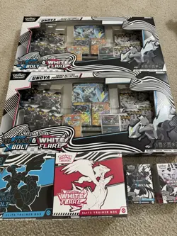 NEW SEALED Pokemon LOT- Black Bolt White Flare Unova Heavy Hitters, ETB’s, BB’s - Image 2