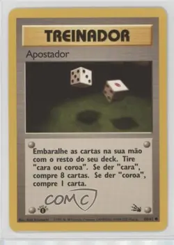 Gambler Portuguese 1st Ed. Pokemon Fossil #60 1999 - Image 1
