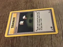 Pokemon TCG Gambler Trainer Fossil 1st Edition 60/62 Regular English - Image 3