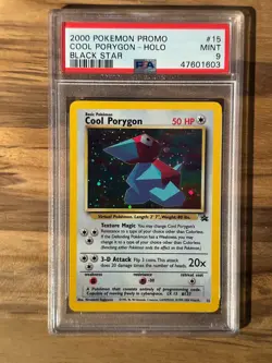 Pokemon Black Star Promo Cool Porygon #15 PSA9 MINT PSA # 47601603 - Image 1