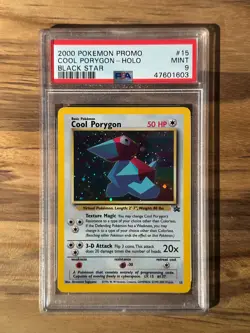 Pokemon Black Star Promo Cool Porygon #15 PSA9 MINT PSA # 47601603 - Image 3
