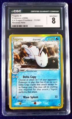 Pokemon EX Dragon Frontiers Togetic Delta Species 11/101 Reverse Holo Stamped - Image 1