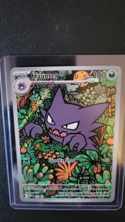 Pokemon Haunter Me: Mega Evolution Promo Full Art Holo 027 Rare 100 HP 2025 - Image 3
