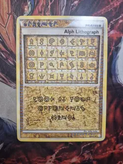 Alph Lithograph ONE Pokemon Heartgold & Soulsilver Holo LP/MP - Image 1