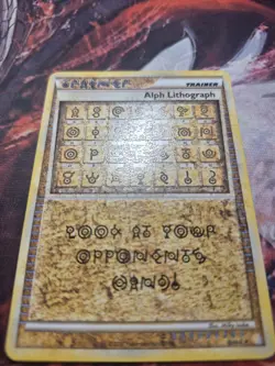 Alph Lithograph ONE Pokemon Heartgold & Soulsilver Holo LP/MP - Image 2