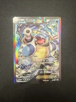 Pokemon TCG Blastoise EX XY122 Full Art Holo Black Star HP - Image 1