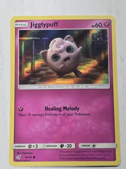 Pokemon TCG Jigglypuff (Holo Common) 14/18 Detective Pikachu Holo - Image 1