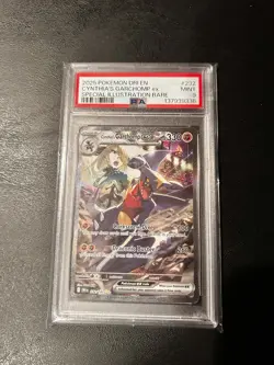 2025 Pokemon Cynthia's Garchomp ex 232/182 Destined Rivals SIR Holo PSA 9 - Image 1