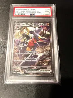 2025 Pokemon Cynthia's Garchomp ex 232/182 Destined Rivals SIR Holo PSA 9 - Image 4