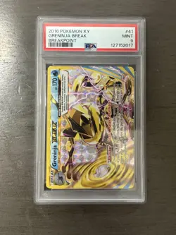 2016 Pokemon XY Greninja BREAK 41/122 Breakpoint Holo (PSA 9) - Image 1