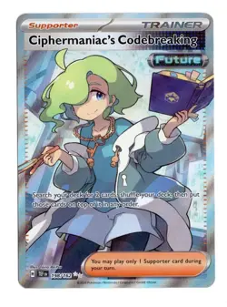 Pokemon Ciphermaniac's Codebreaking 198/162 Temporal Forces Ultra Rare NM 2024 - Image 1