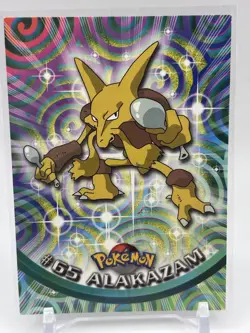 LP #65 Alakazam Pokemon 1999 Topps TV Animation Edition Series 1 Blue Logo 1 - Image 1