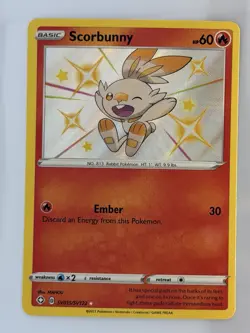 Scorbunny SV015/SV122 Shining Fates: Shiny Vault Holo - Pokemon TCG - NM - Image 1