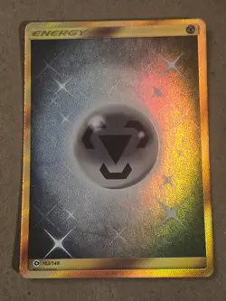 Metal Energy (Secret) Secret Rare Holo SM Base Set 163/149 NM Pokemon PACK FRESH - Image 1