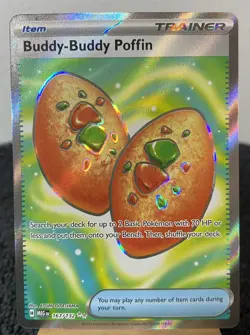 Buddy Buddy Poffin 167/132 ME01: Mega Evolution Full Art Ultra Rare Pokemon NM - Image 1