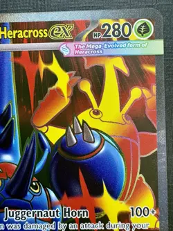 [ FULL ART ] Mega Heracross ex - 108/094 - ULTRA RARE- Pokemon Phantasmal Flames - Image 2