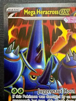 [ FULL ART ] Mega Heracross ex - 108/094 - ULTRA RARE- Pokemon Phantasmal Flames - Image 5